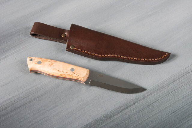 Enzo Trapper 95 Curly Birch knife